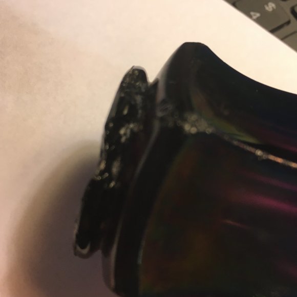 Vintage Amethyst Carnival Glass Toothpick Holder - Picture 14 of 16